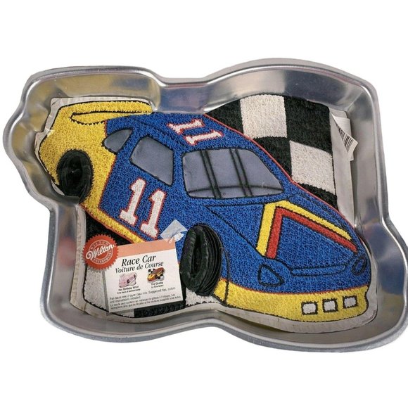 Vintage Wilton #11 Race Car Cake Pan 1997 Baking Mold 2105-1350 - Picture 1 of 12